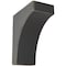 Ekena Millwork 5 1/4"W x 10"D x 12"H Clarksville Wood Vintage Decor Bracket, Black BKTWD05X10X12CVBL - alternate 1